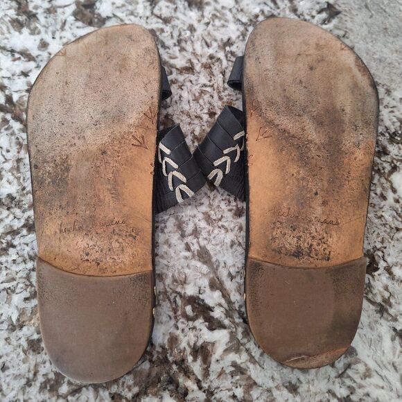 Beek Brown Leather Sandals size 6 - Picture 8 of 11